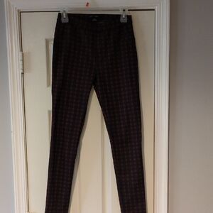 Sanctuary Dark Blue and Red Checkered Skinny Pants